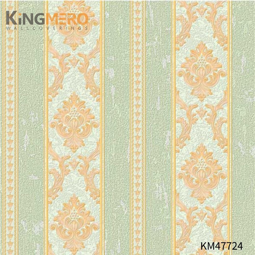 KINGMERO wallpaper wall covering Best Selling Flowers Bronzing Pastoral Children Room 0.53*9.5M(±5%) PVC Wallpaper SKU:KM47724