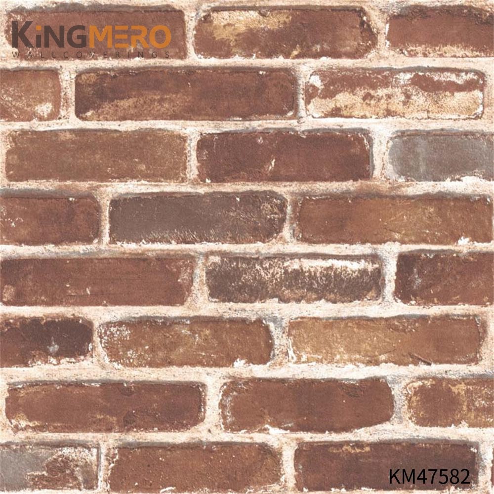 KINGMERO Best Selling PVC Children Room 0.53*9.5M(±5%) bedroom wallpaper ideas Flowers Bronzing Pastoral Wallpaper SKU:KM47582