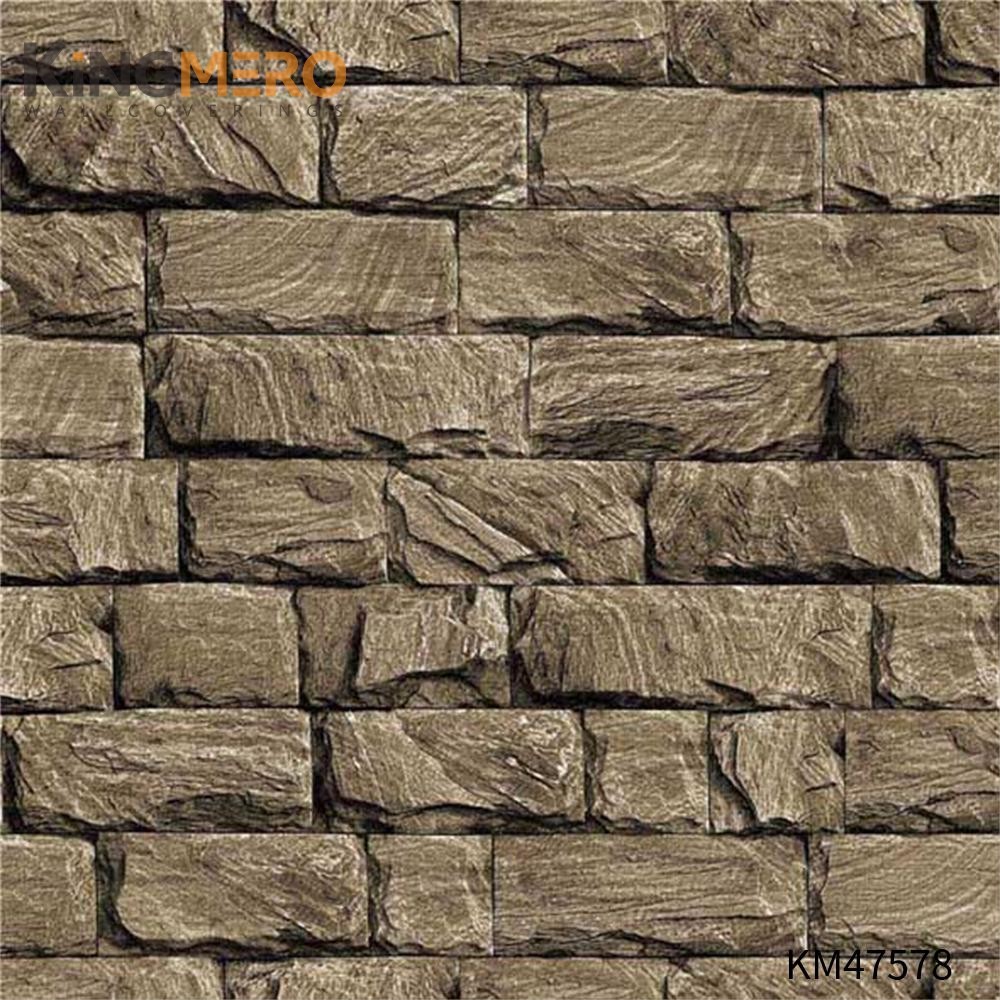 KINGMERO Best Selling PVC Flowers Bronzing 0.53*9.5M(±5%) wallpaper store Pastoral Children Room Wallpaper SKU:KM47578