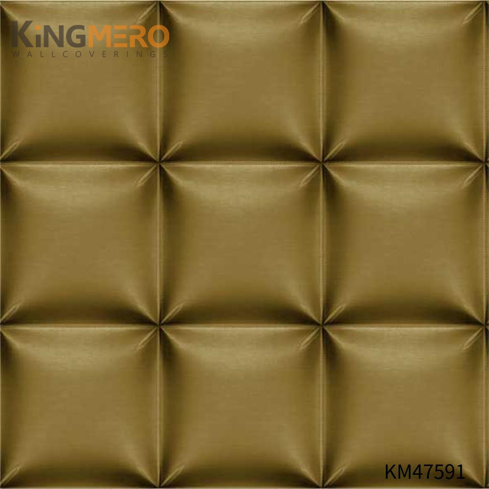 KINGMERO Best Selling PVC Bronzing Pastoral Children Room 0.53*9.5M(±5%) kitchen wallpaper ideas Flowers Wallpaper SKU:KM47591