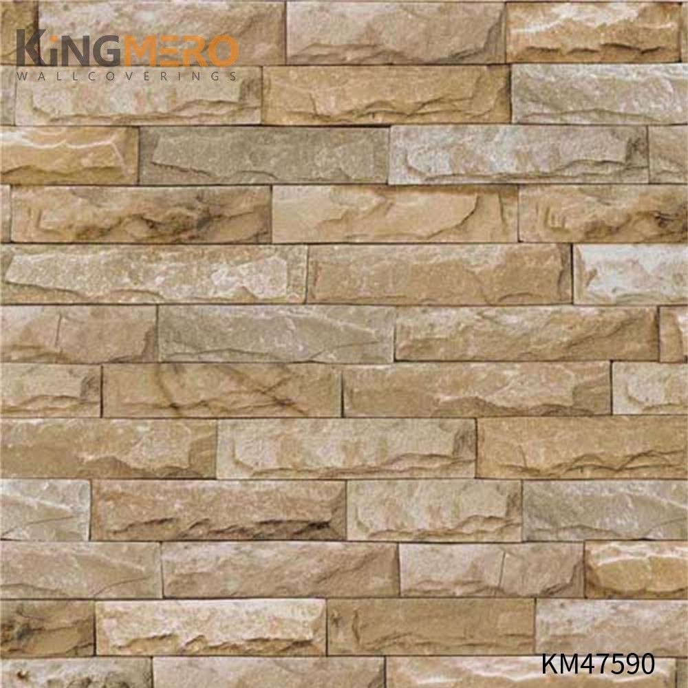 KINGMERO Best Selling Bronzing Pastoral Children Room 0.53*9.5M(±5%) wallpaper bedroom Flowers PVC Wallpaper SKU:KM47590