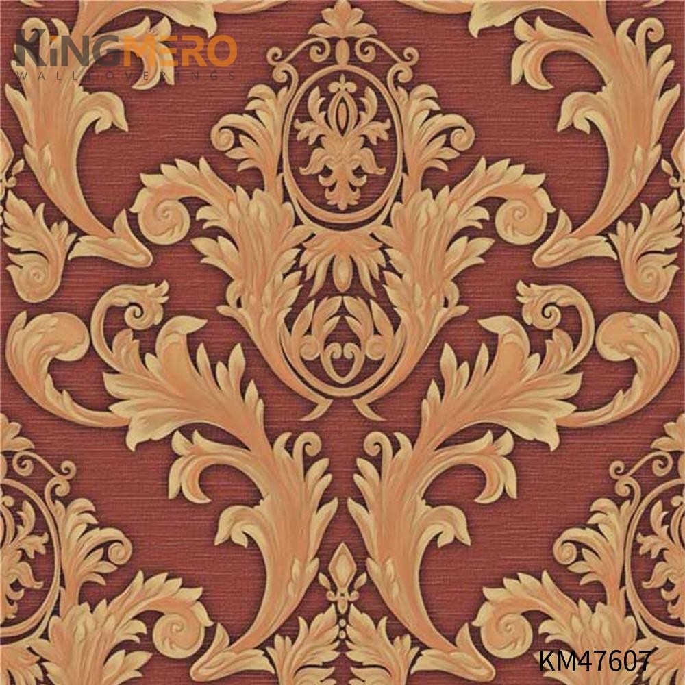 KINGMERO high quality wallpapers Best Selling Flowers Bronzing Pastoral Children Room 0.53*9.5M(±5%) PVC Wallpaper SKU:KM47607