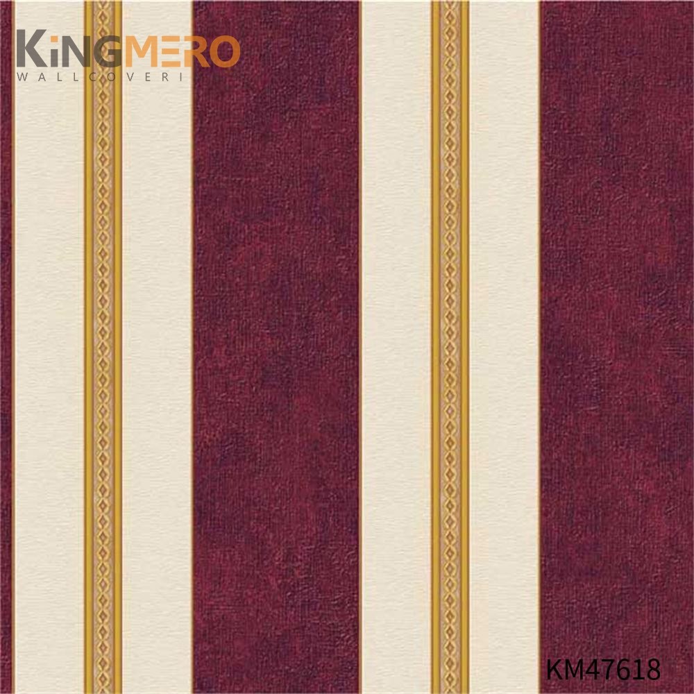 KINGMERO order wallpaper online Best Selling Flowers Bronzing Pastoral Children Room 0.53*9.5M(±5%) PVC Wallpaper SKU:KM47618