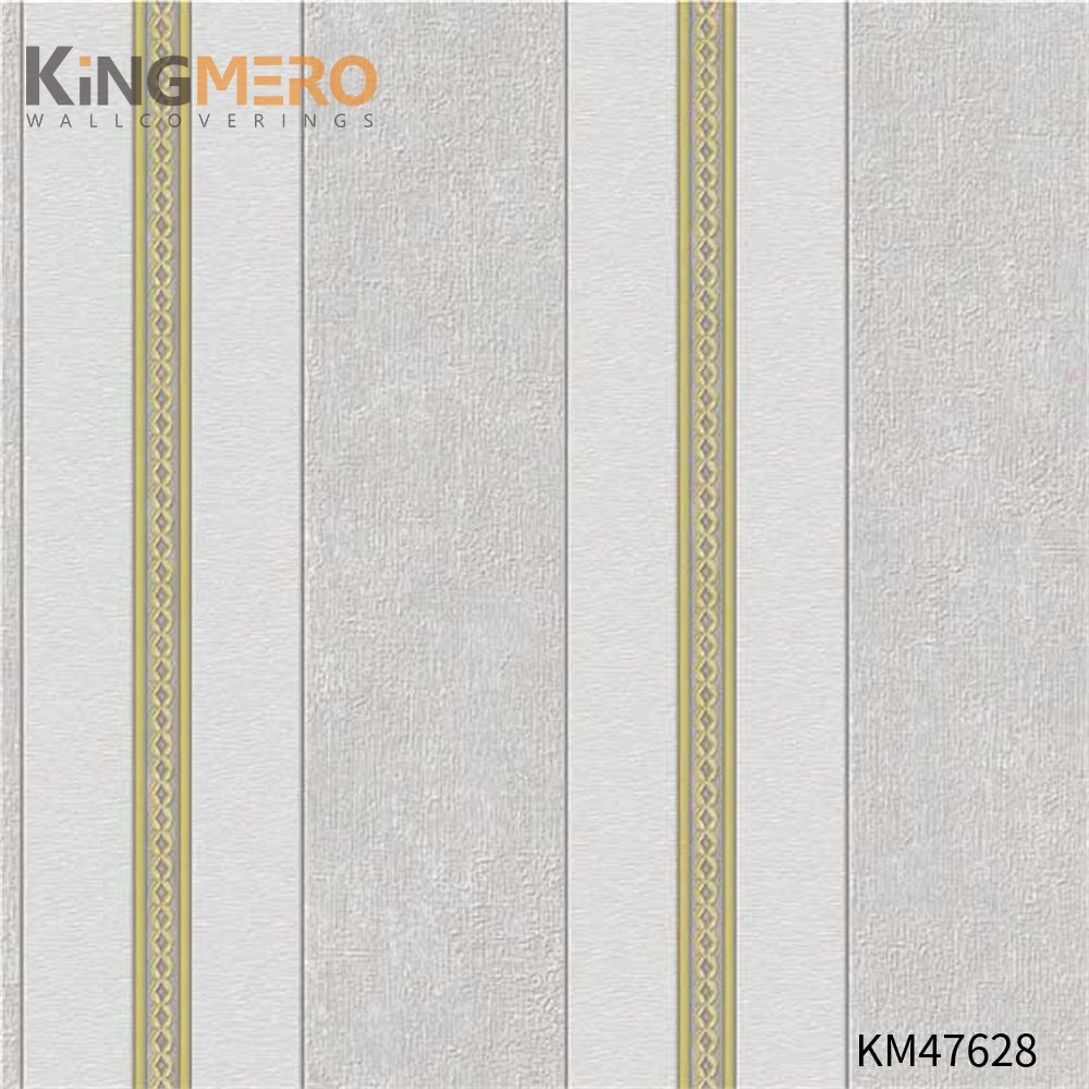 KINGMERO hallway wallpaper Best Selling Flowers Bronzing Pastoral Children Room 0.53*9.5M(±5%) PVC Wallpaper SKU:KM47628