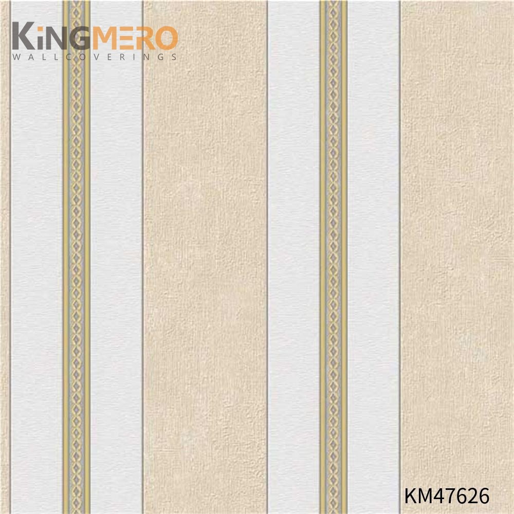 KINGMERO home interior wallpaper Best Selling Flowers Bronzing Pastoral Children Room 0.53*9.5M(±5%) PVC Wallpaper SKU:KM47626