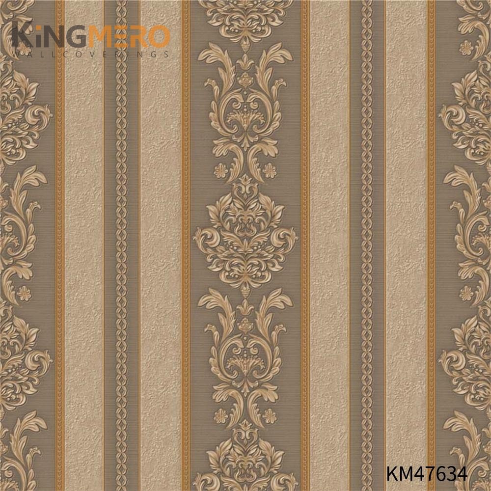 KINGMERO the wallpaper store Best Selling Flowers Bronzing Pastoral Children Room 0.53*9.5M(±5%) PVC Wallpaper SKU:KM47634
