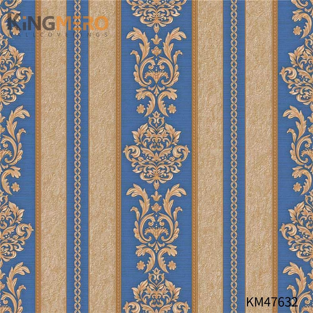 KINGMERO wallpaper for walls online Best Selling Flowers Bronzing Pastoral Children Room 0.53*9.5M(±5%) PVC Wallpaper SKU:KM47632