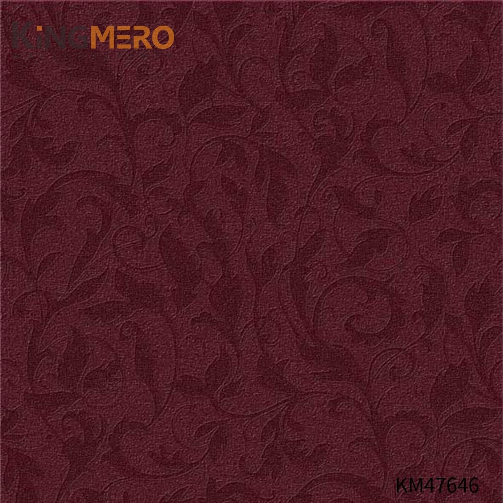 KINGMERO wallpaper designs for kitchen Best Selling Flowers Bronzing Pastoral Children Room 0.53*9.5M(±5%) PVC Wallpaper SKU:KM47646