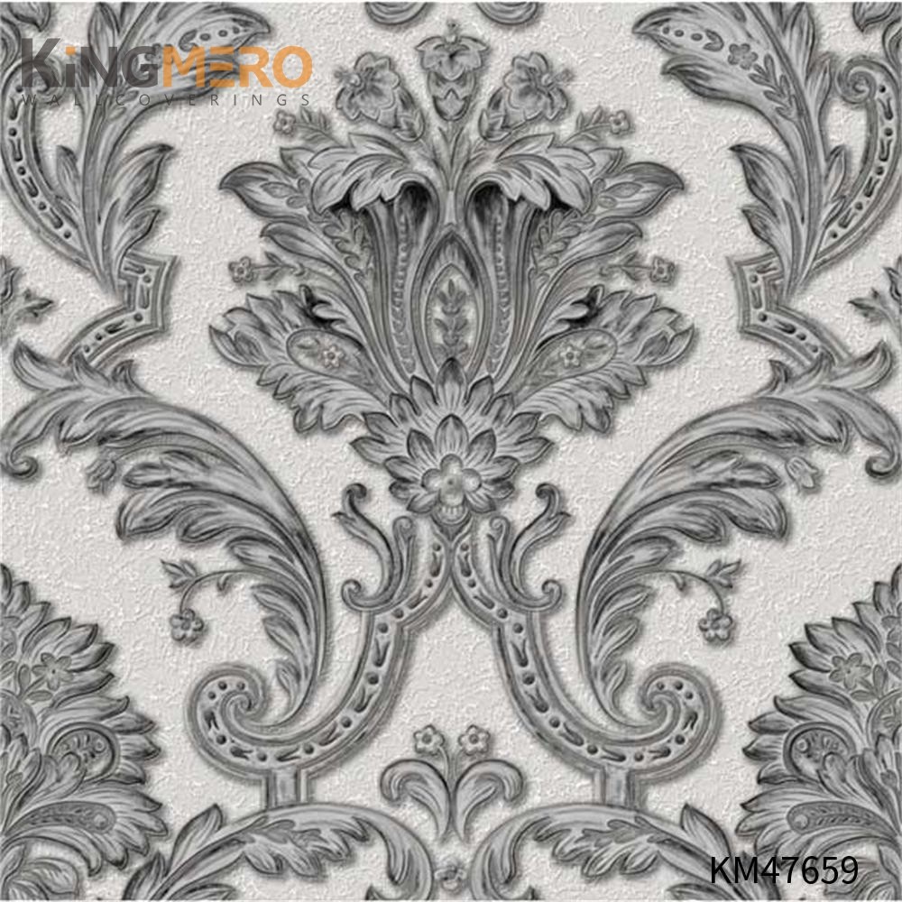 KINGMERO wallcoverings wallpaper Best Selling Flowers Bronzing Pastoral Children Room 0.53*9.5M(±5%) PVC Wallpaper SKU:KM47659