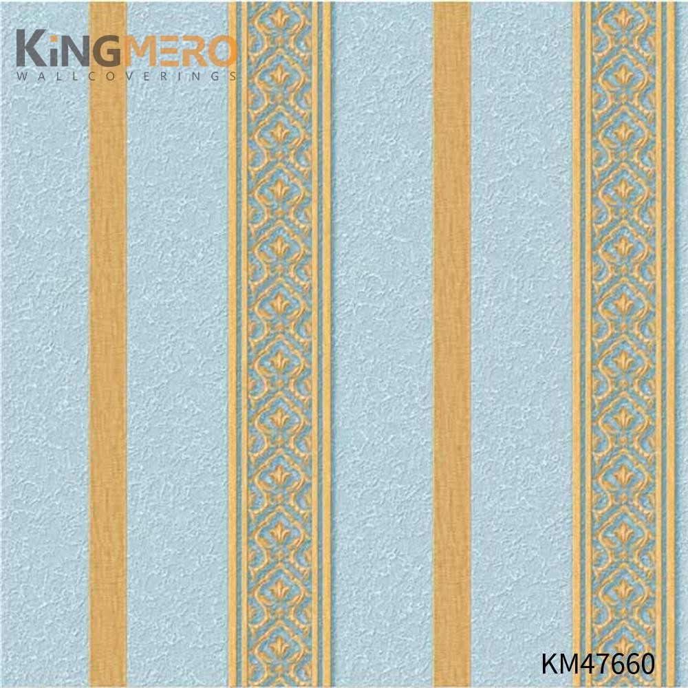 KINGMERO designer wallpaper borders Best Selling Flowers Bronzing Pastoral Children Room 0.53*9.5M(±5%) PVC Wallpaper SKU:KM47660