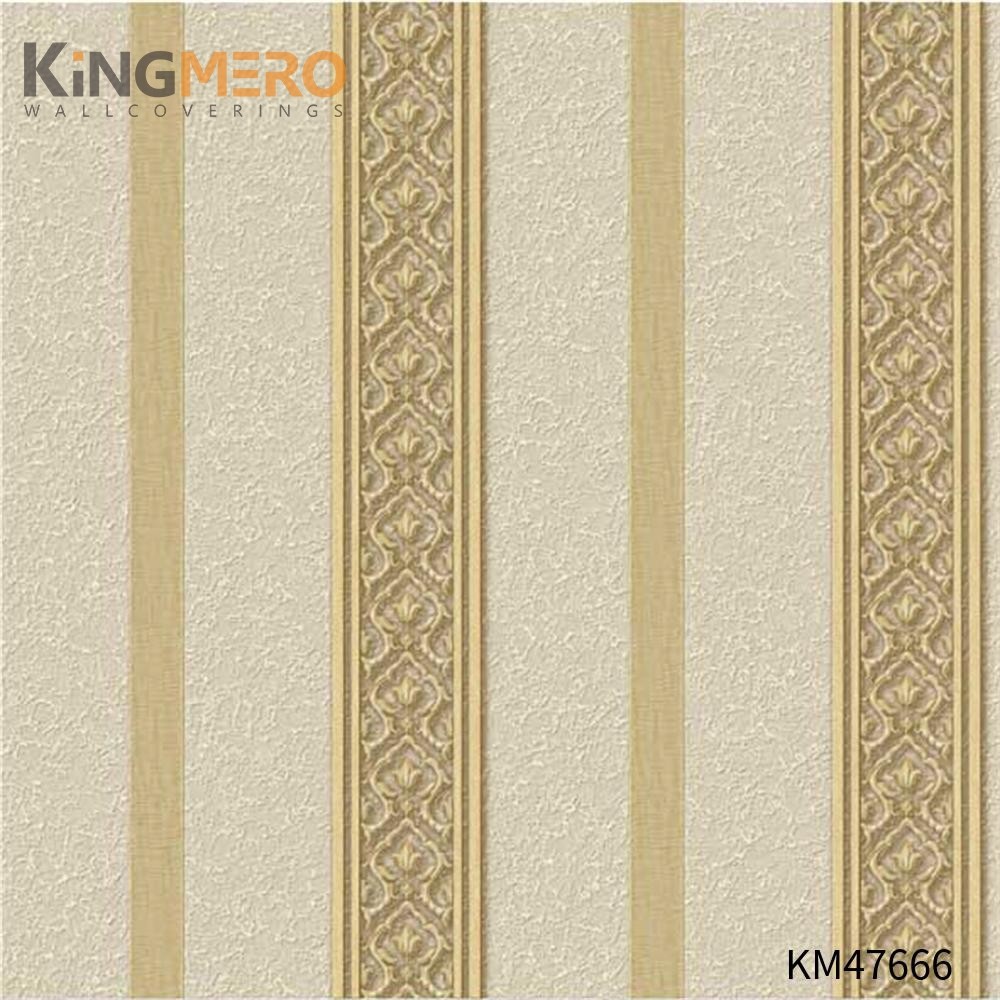 KINGMERO designer wallcoverings Best Selling Flowers Bronzing Pastoral Children Room 0.53*9.5M(±5%) PVC Wallpaper SKU:KM47666