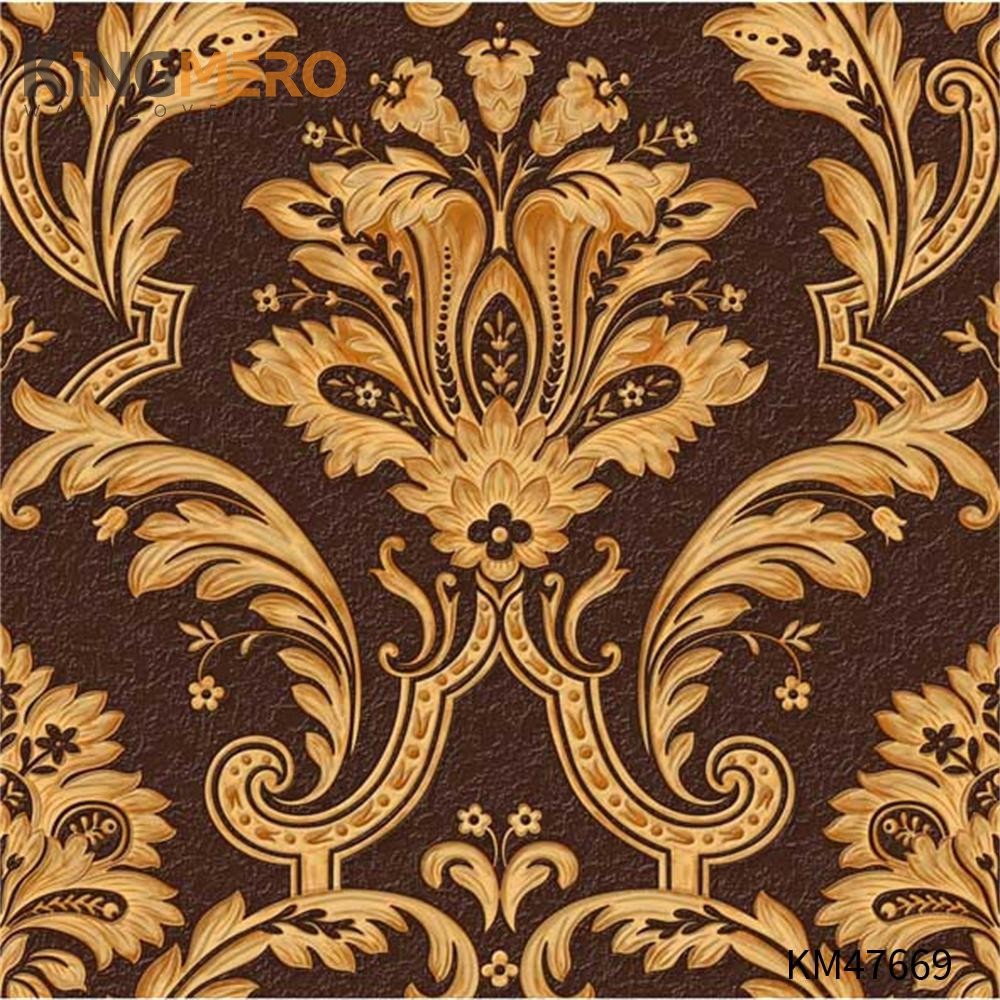 KINGMERO wallpaper for walls decor Best Selling Flowers Bronzing Pastoral Children Room 0.53*9.5M(±5%) PVC Wallpaper SKU:KM47669