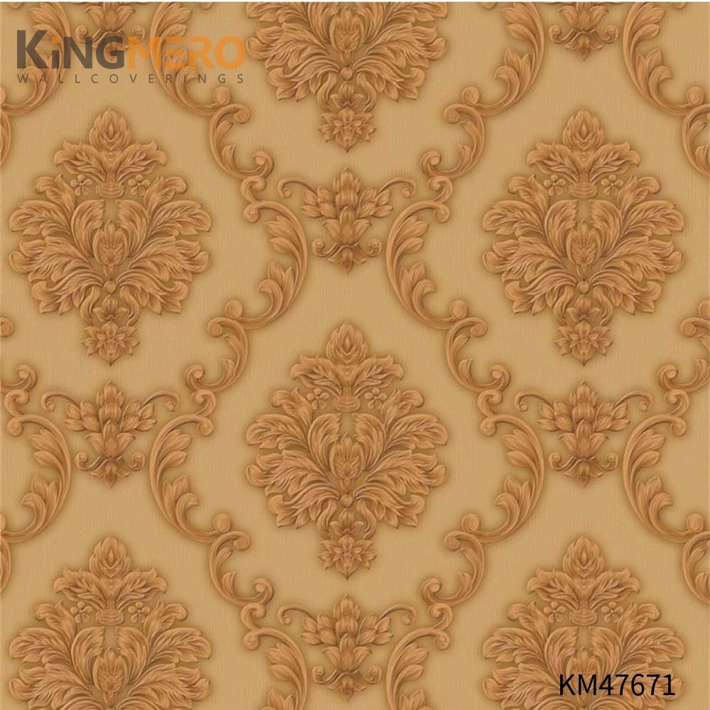 KINGMERO shop for wallpaper Best Selling Flowers Bronzing Pastoral Children Room 0.53*9.5M(±5%) PVC Wallpaper SKU:KM47671