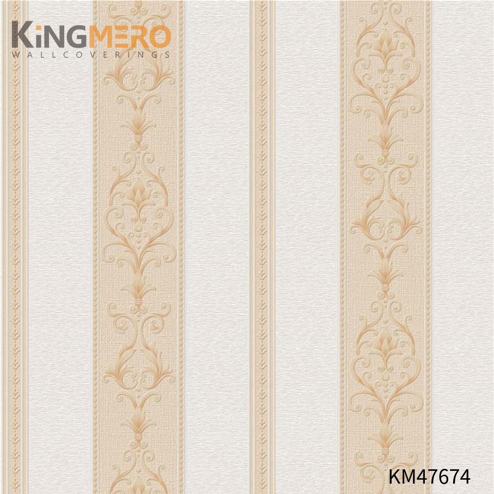 KINGMERO wallpaper for walls buy online Best Selling Flowers Bronzing Pastoral Children Room 0.53*9.5M(±5%) PVC Wallpaper SKU:KM47674