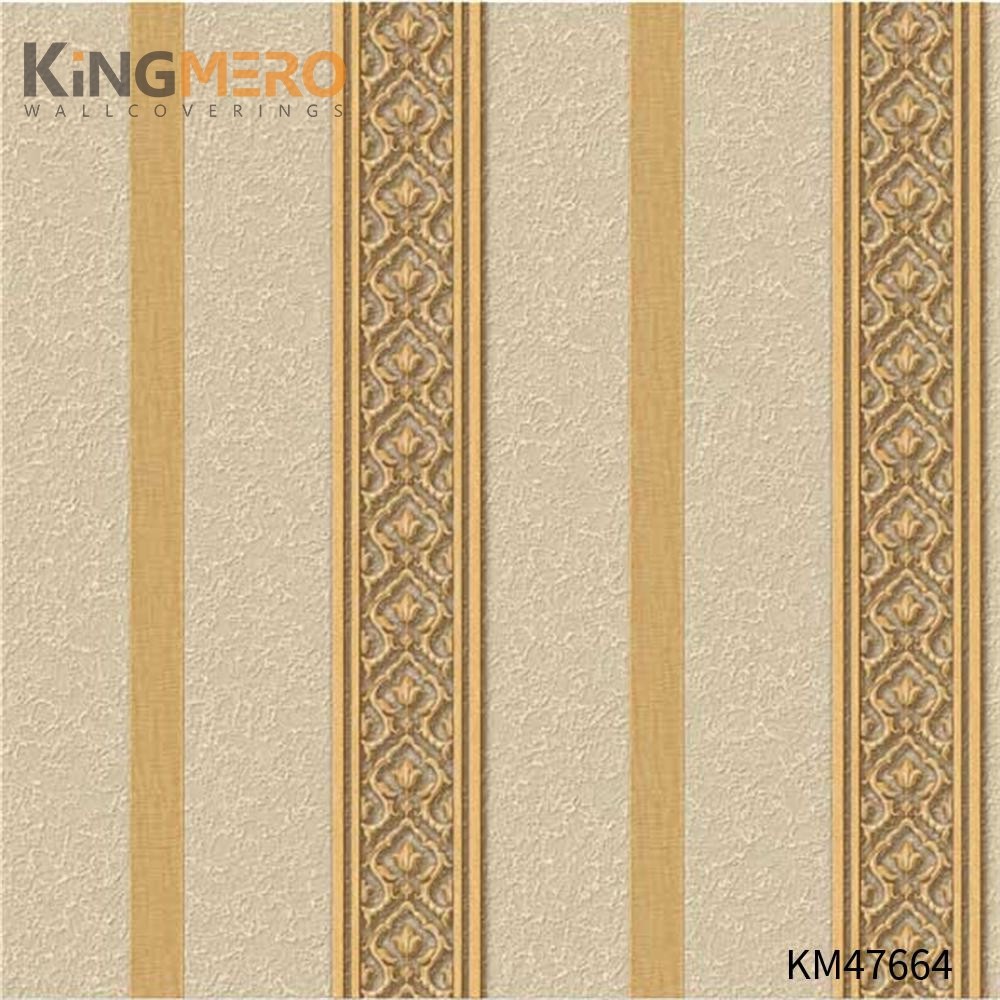 KINGMERO wallpaper room design Best Selling Flowers Bronzing Pastoral Children Room 0.53*9.5M(±5%) PVC Wallpaper SKU:KM47664