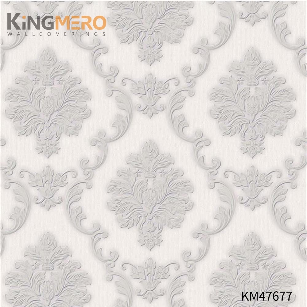 KINGMERO modern home wallpaper Best Selling Flowers Bronzing Pastoral Children Room 0.53*9.5M(±5%) PVC Wallpaper SKU:KM47677