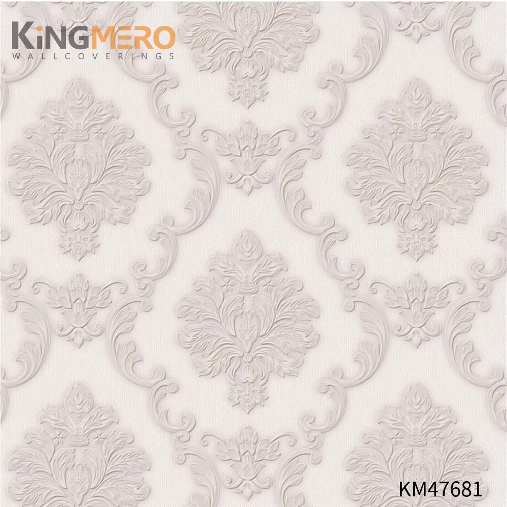 KINGMERO where to buy temporary wallpaper Best Selling Flowers Bronzing Pastoral Children Room 0.53*9.5M(±5%) PVC Wallpaper SKU:KM47681