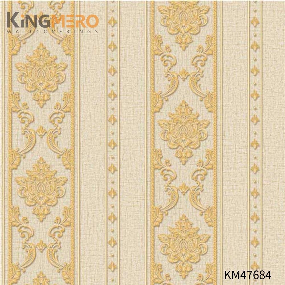 KINGMERO wallpaper house wall Best Selling Flowers Bronzing Pastoral Children Room 0.53*9.5M(±5%) PVC Wallpaper SKU:KM47684