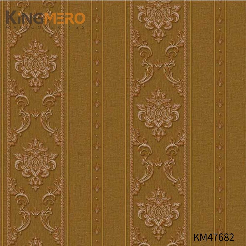 KINGMERO red and black wallpaper for walls Best Selling Flowers Bronzing Pastoral Children Room 0.53*9.5M(±5%) PVC Wallpaper SKU:KM47682