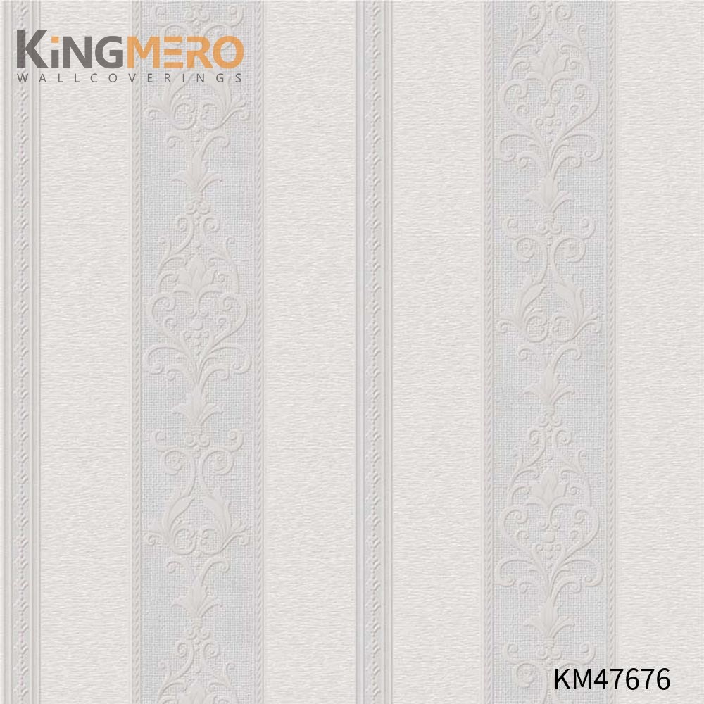 KINGMERO designer bedroom wallpaper Best Selling Flowers Bronzing Pastoral Children Room 0.53*9.5M(±5%) PVC Wallpaper SKU:KM47676