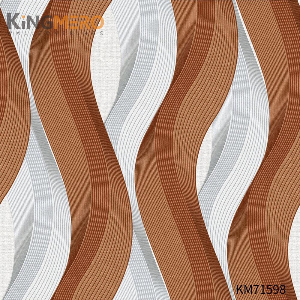 KINGMERO 0.53*9.5M(±5%) Durable Flowers Deep Embossed European Photo studio PVC wallpaper website Wallpaper SKU:KM71598