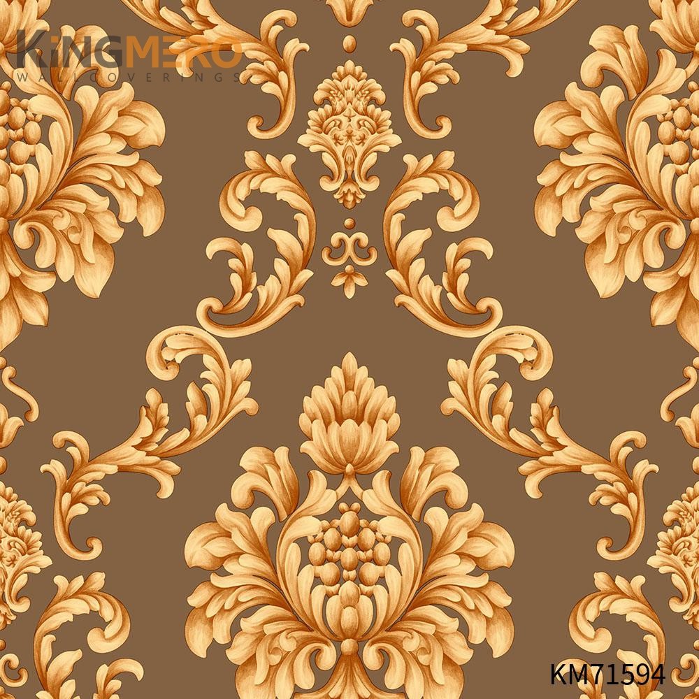 KINGMERO PVC Durable Flowers wallpaper decor European Photo studio 0.53*9.5M(±5%) Deep Embossed Wallpaper SKU:KM71594