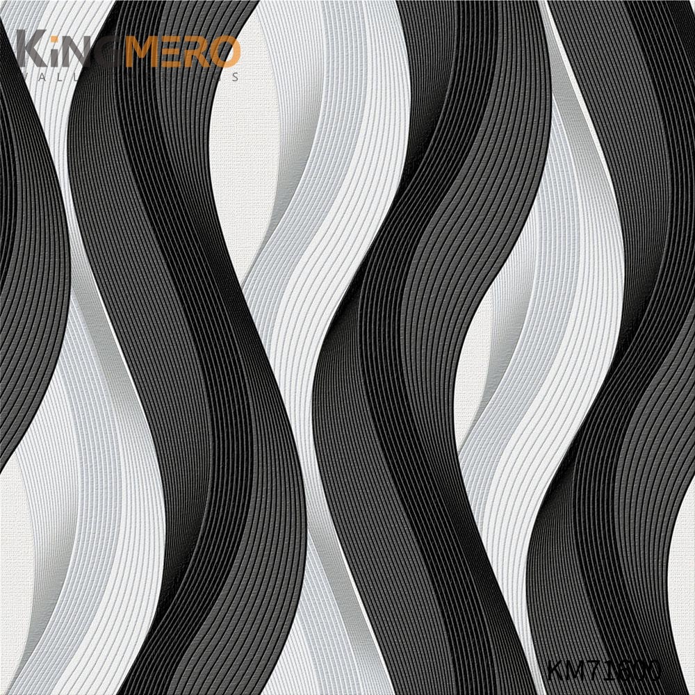 KINGMERO PVC Durable 0.53*9.5M(±5%) Deep Embossed European Photo studio Flowers wallpaper price Wallpaper SKU:KM71600