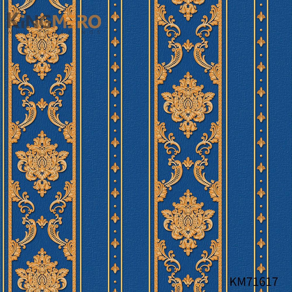 KINGMERO PVC Flowers Durable Deep Embossed European Photo studio 0.53*9.5M(±5%) household wallpaper Wallpaper SKU:KM71617