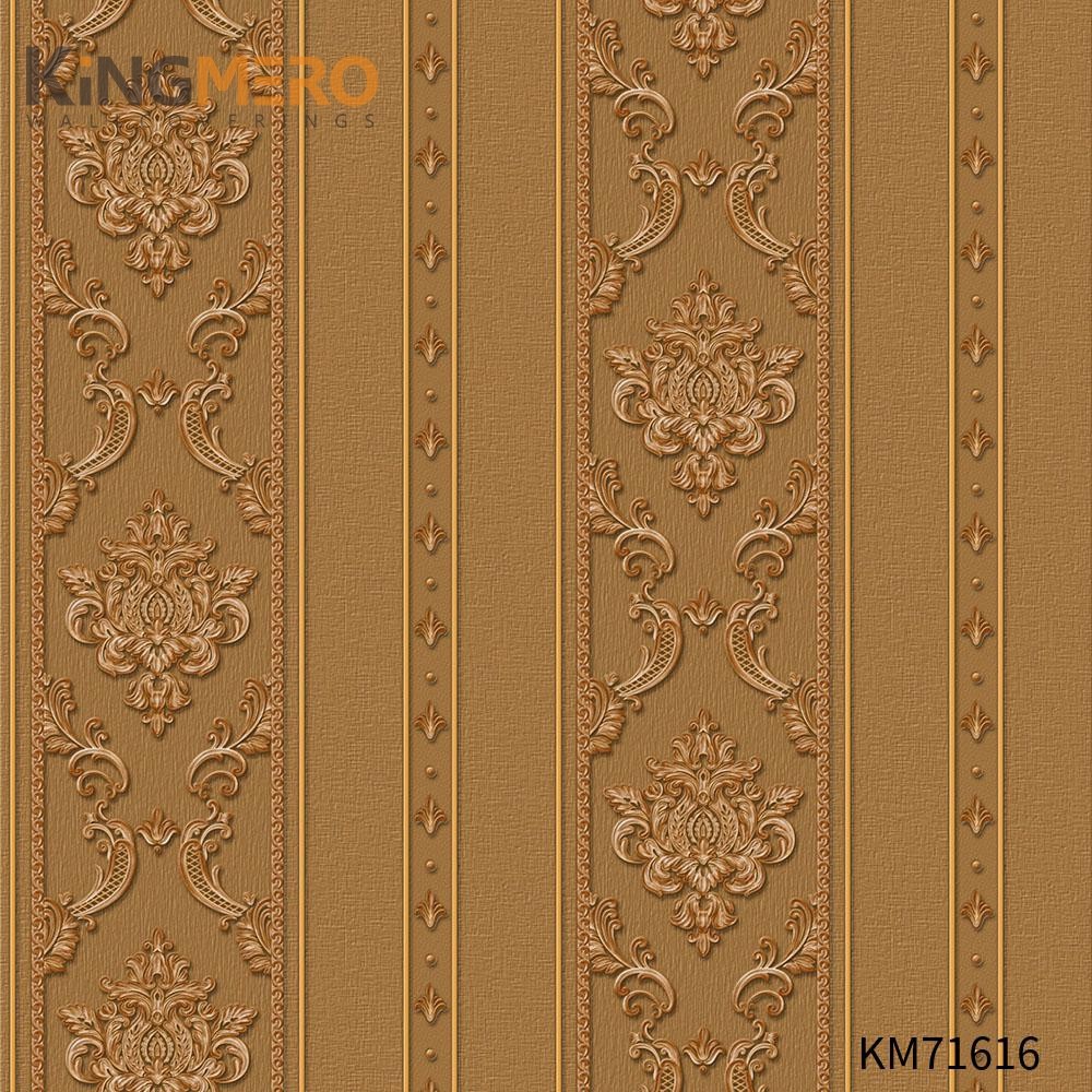 KINGMERO Flowers Durable PVC Deep Embossed European Photo studio 0.53*9.5M(±5%) designer wallpaper home Wallpaper SKU:KM71616