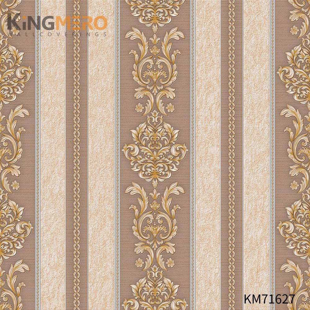 KINGMERO Durable PVC Photo studio 0.53*9.5M(±5%) buy wallpaper border Flowers Deep Embossed European Wallpaper SKU:KM71627