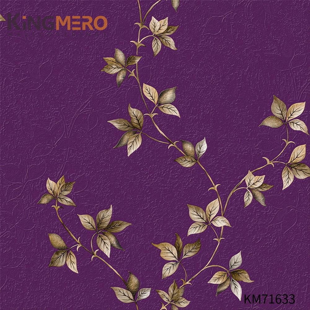 KINGMERO Durable PVC Flowers European Photo studio 0.53*9.5M(±5%) where to shop for wallpaper Deep Embossed Wallpaper SKU:KM71633