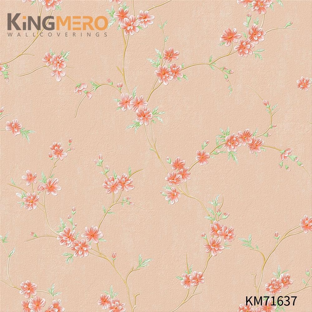 KINGMERO Flowers Deep Embossed Durable PVC European Photo studio 0.53*9.5M(±5%) wallpapers and wallcoverings Wallpaper SKU:KM71637