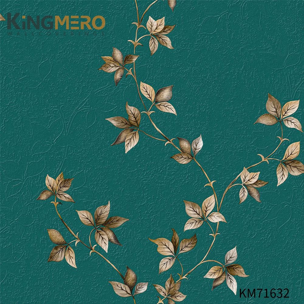 KINGMERO Durable PVC European Photo studio 0.53*9.5M(±5%) wallpaper home interior Flowers Deep Embossed Wallpaper SKU:KM71632