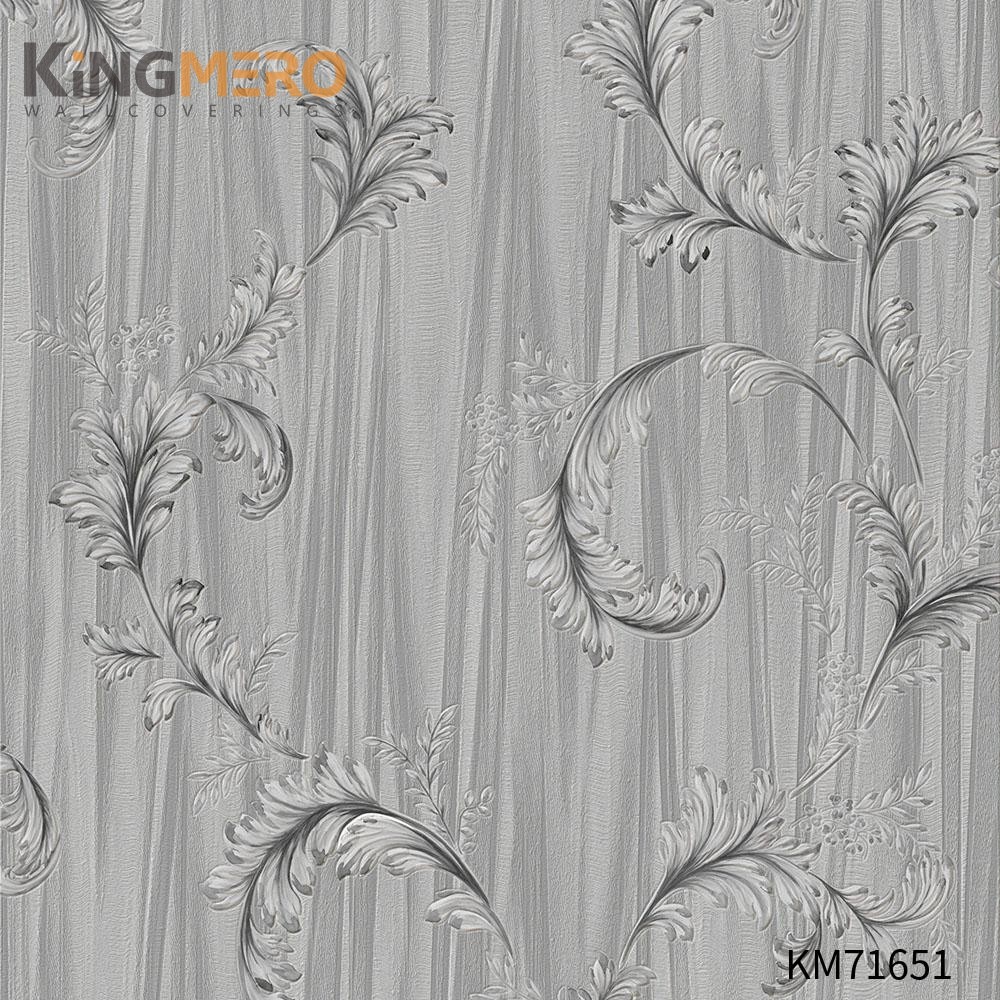 KINGMERO online wallpapers for home Durable Flowers Deep Embossed European Photo studio 0.53*9.5M(±5%) PVC Wallpaper SKU:KM71651