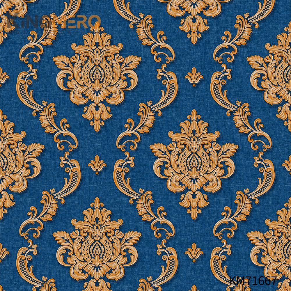 KINGMERO stores that carry wallpaper Durable Flowers Deep Embossed European Photo studio 0.53*9.5M(±5%) PVC Wallpaper SKU:KM71667