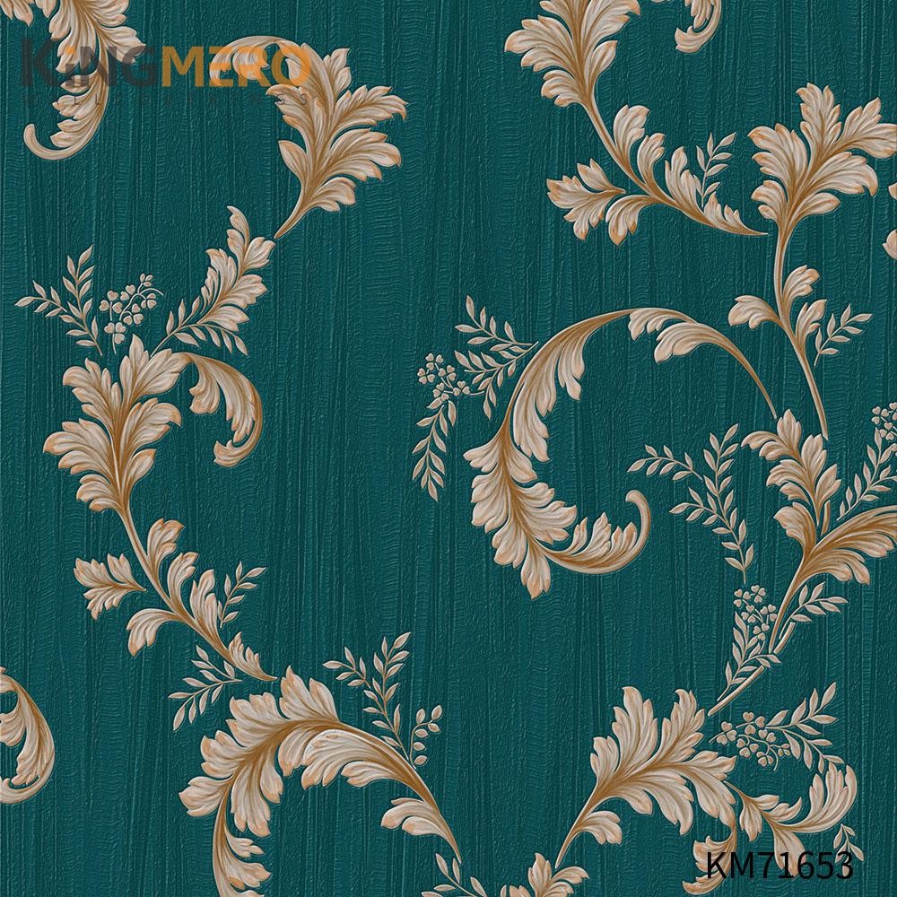 KINGMERO wallpaper purchase online Durable Flowers Deep Embossed European Photo studio 0.53*9.5M(±5%) PVC Wallpaper SKU:KM71653