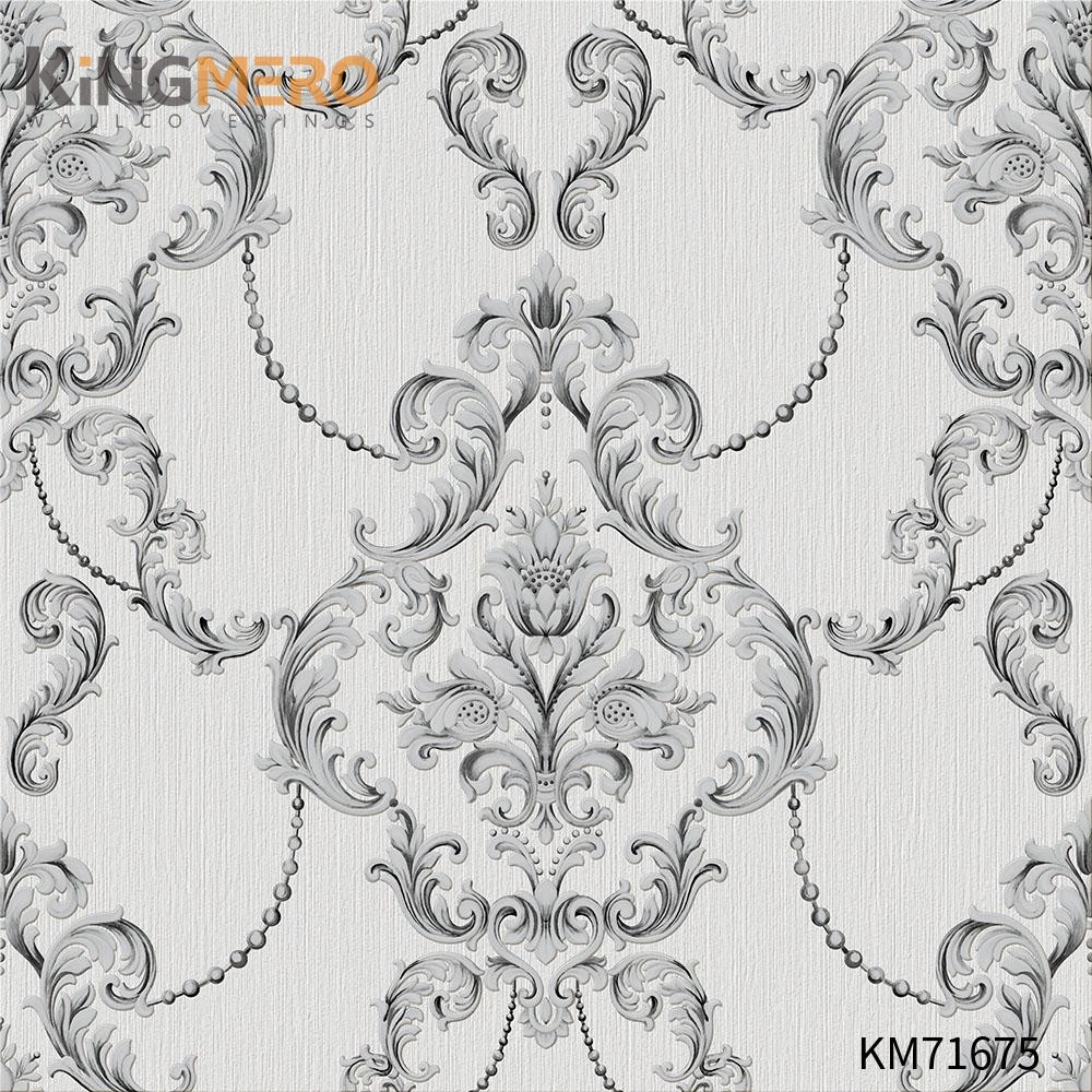 KINGMERO PVC Manufacturer Flowers Bronzing Pastoral Home Wall 0.53*9.5M(±5%) wall wallpaper Wallpaper SKU:KM71675