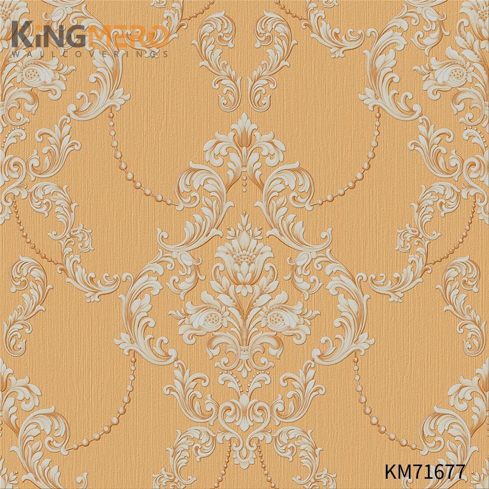 KINGMERO PVC buy wallpaper Flowers Bronzing Pastoral Home Wall 0.53*9.5M(±5%) Manufacturer Wallpaper SKU:KM71677