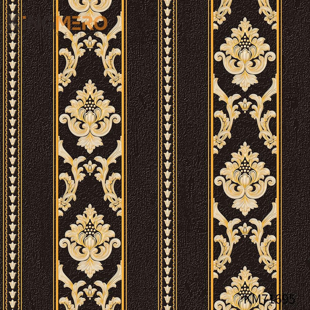 KINGMERO PVC Pastoral Flowers Bronzing Manufacturer Home Wall 0.53*9.5M(±5%) unique wallpaper for walls Wallpaper SKU:KM71695