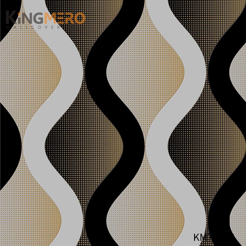 KINGMERO Manufacturer PVC 0.53*9.5M(±5%) wallpaper wall coverings Pastoral Home Wall Flowers Bronzing Wallpaper SKU:KM71706