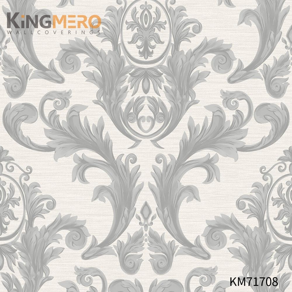 KINGMERO Manufacturer PVC Flowers Bronzing 0.53*9.5M(±5%) modern home wallpaper Pastoral Home Wall Wallpaper SKU:KM71708