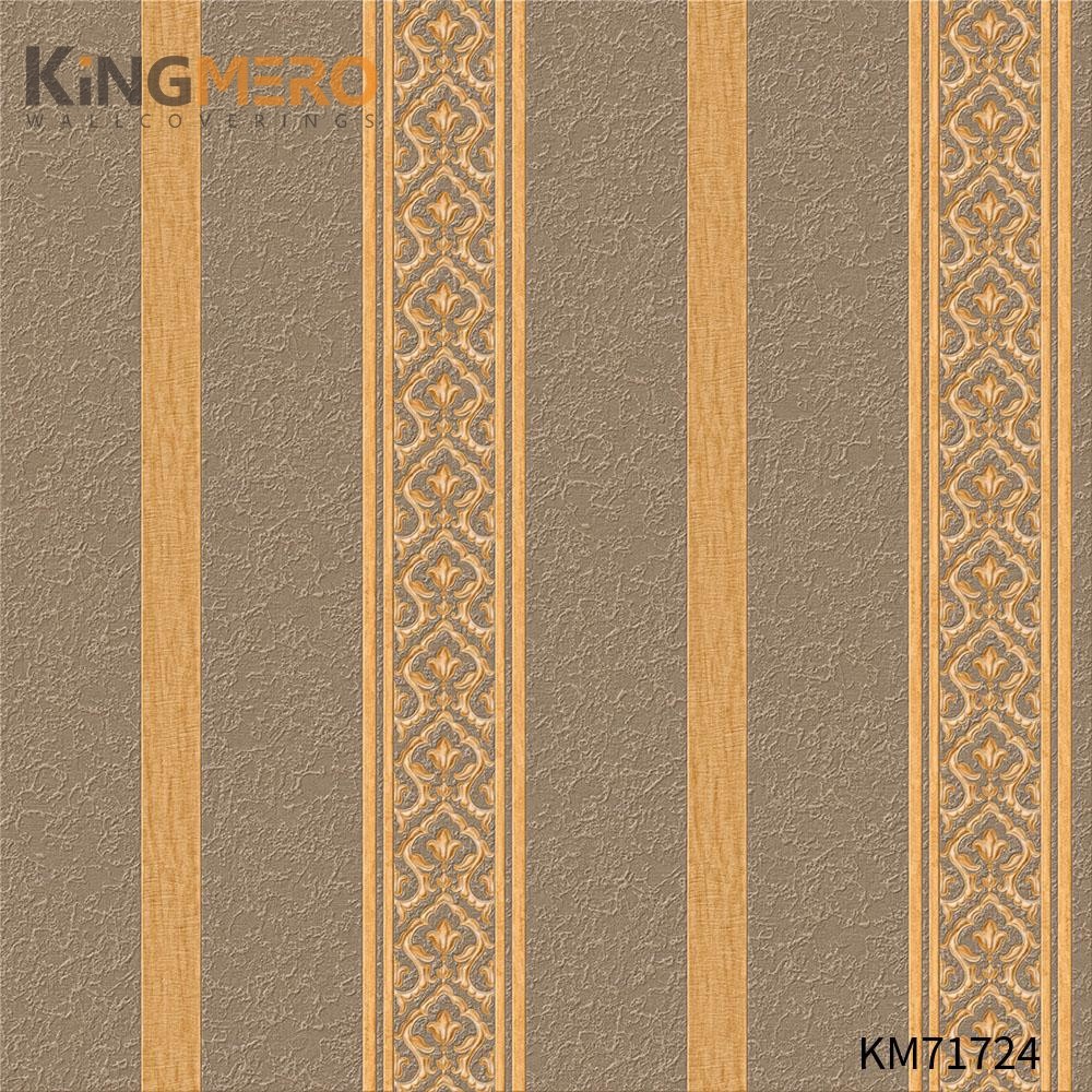 KINGMERO wallpaper for kitchen walls Manufacturer Flowers Bronzing Pastoral Home Wall 0.53*9.5M(±5%) PVC Wallpaper SKU:KM71724