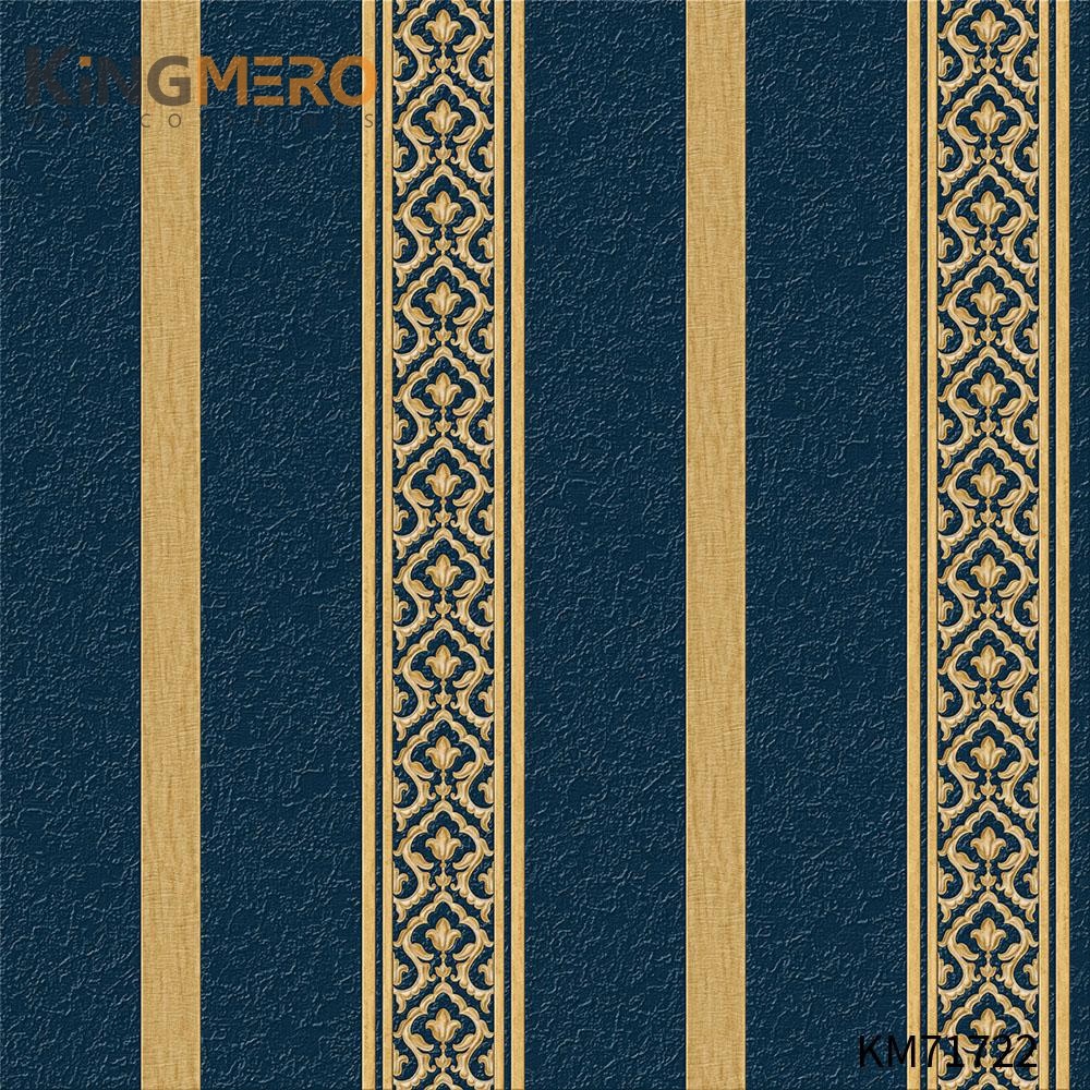 KINGMERO Flowers Bronzing Manufacturer PVC Pastoral Home Wall 0.53*9.5M(±5%) wallpaper for walls shop Wallpaper SKU:KM71722
