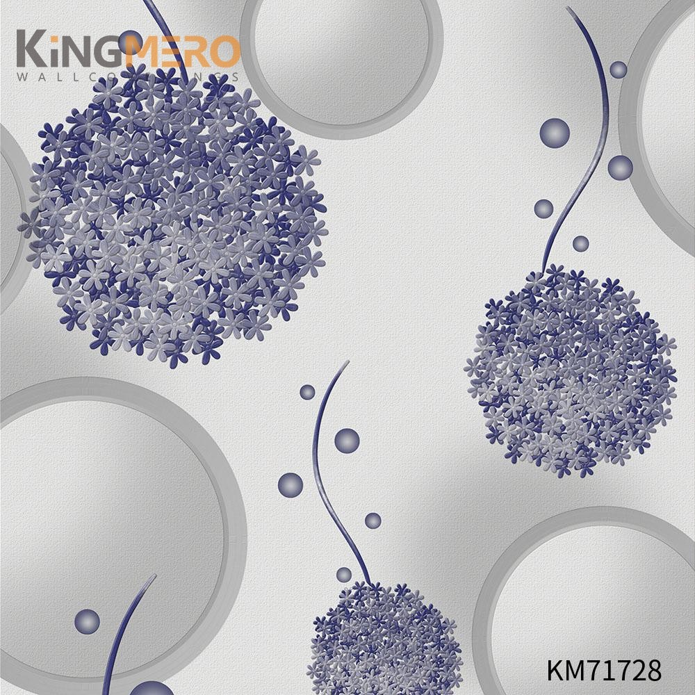 KINGMERO buy wallpaper border Manufacturer Flowers Bronzing Pastoral Home Wall 0.53*9.5M(±5%) PVC Wallpaper SKU:KM71728