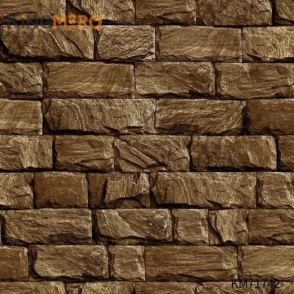 KINGMERO cheap living room wallpaper Manufacturer Flowers Bronzing Pastoral Home Wall 0.53*9.5M(±5%) PVC Wallpaper SKU:KM71742