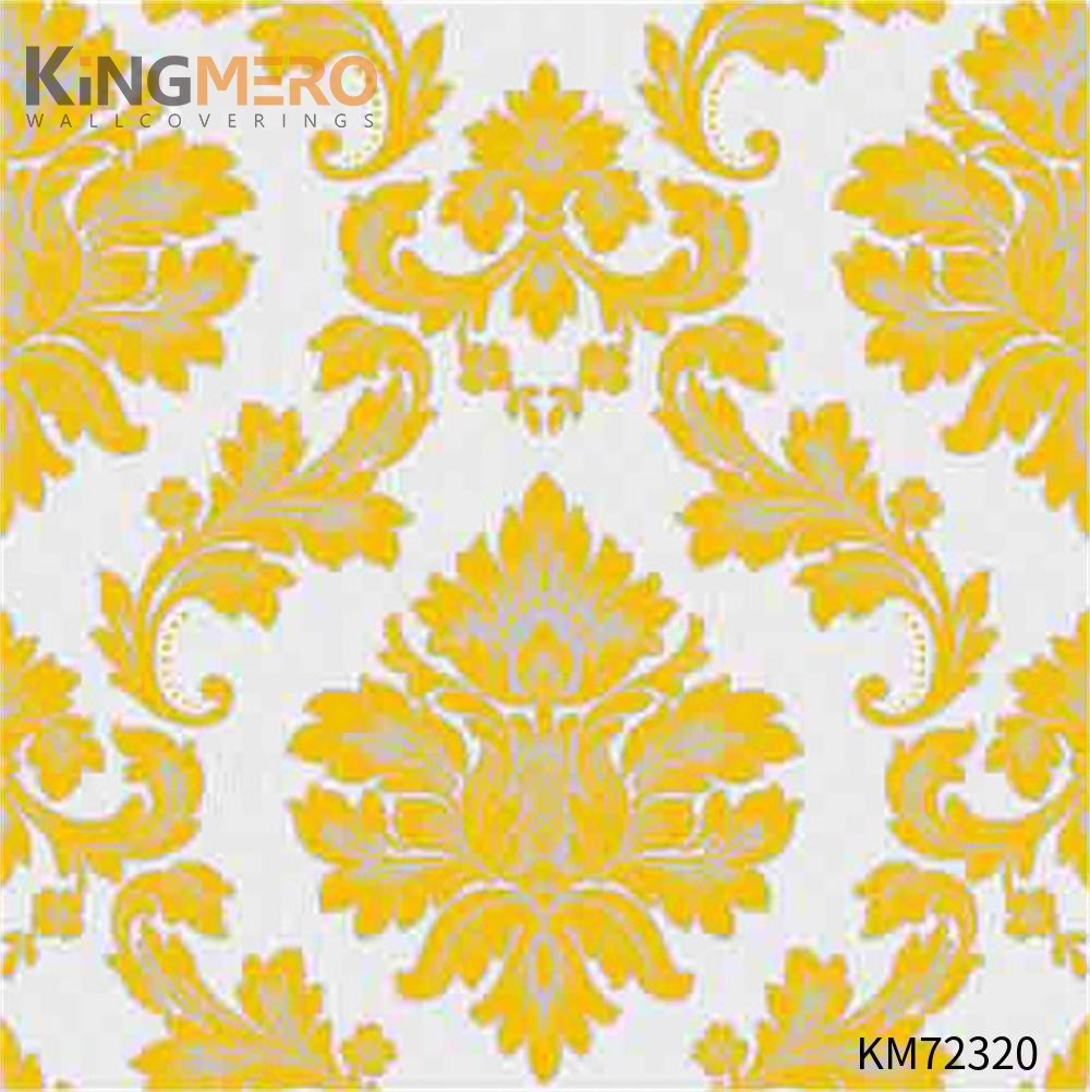 KINGMERO PVC Affordable Flowers Deep Embossed European Household home wallpaper designs 0.53*9.5M(±5%) Wallpaper SKU:KM72320