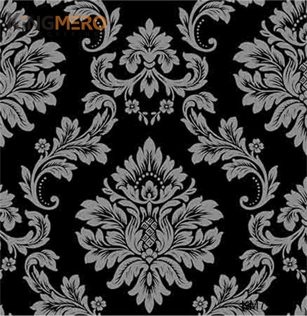 KINGMERO room wallpaper Affordable Flowers Deep Embossed European Household 0.53*9.5M(±5%) PVC Wallpaper SKU:KM72314