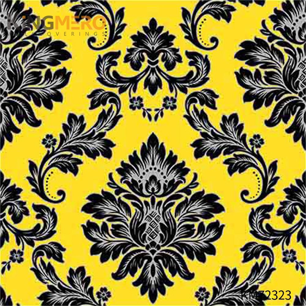 KINGMERO PVC Affordable 0.53*9.5M(±5%) Deep Embossed European Household Flowers wallpaper buy Wallpaper SKU:KM72323