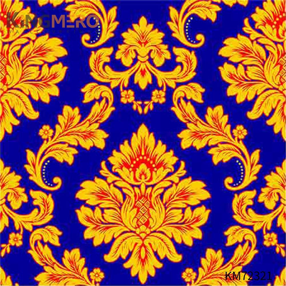 KINGMERO 0.53*9.5M(±5%) Affordable Flowers Deep Embossed European Household PVC wallpaper online store Wallpaper SKU:KM72321