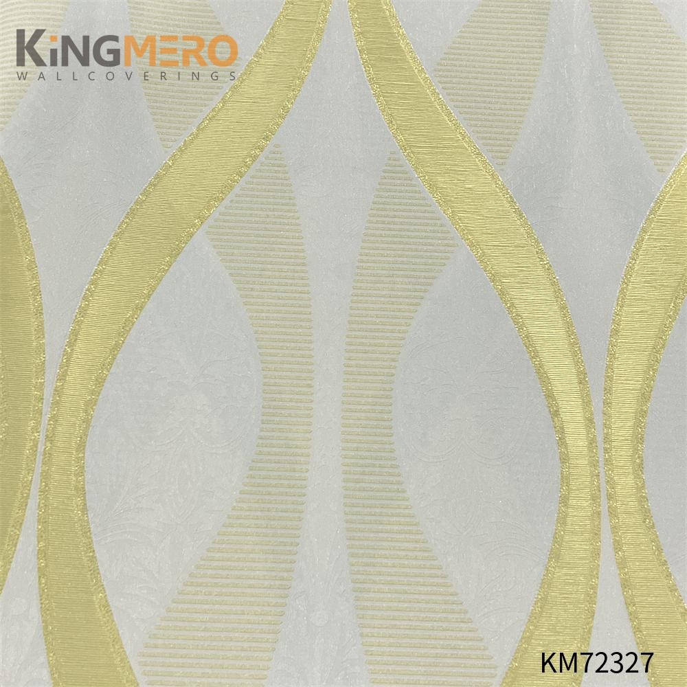 KINGMERO Household Affordable Flowers Deep Embossed European PVC 0.53*9.5M(±5%) paper wall decor Wallpaper SKU:KM72327